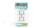 Gamakatsu Treble Hook Treble 17 NSB must, suurus 10 (0623)