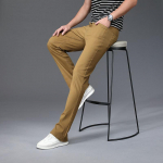 Teksad Meeste Meeste Micro-FIare Denim p&uuml;ksid Klassikaline disain vabaaja FIared p&uuml;ksid 30 kollane