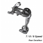 Jalgratta tagumine k&auml;iguvaheti 7 8 9 Speed