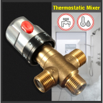 Messingist termostaadi segisti reguleeritav segamisklapp Vannitoa vee temperatuuri reguleerimise segisti kassetid