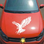 Eagle'i isikup&auml;ra Kapoti kleebised Uksekleebised Kerekleebised Kriimud autode muutmise blokeerimiseks 30cm valge