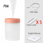 Silent Mini &Otilde;huniisutaja 200ml Usb &Otilde;huniisutaja Auto Udu Hajuti Veepihusti V&auml;rvilise Led &Ouml;&ouml;valgustiga Kontori magamistuppa White 1 Filter