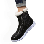 Uued Euroopa ja Ameerika suured lumesaapad Palus &uuml;hev&auml;rvilised naiste paksu tallaga Martini saapad vabaaja naiste kingad 36 must