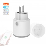Tuya WiFi intelligentne toitepistik koduautomaatika 16A voolum&otilde;&otilde;tja nutitelefonirakenduse juhtimine t&ouml;&ouml;tab EU Plug valge