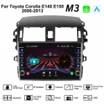 Toyota Corolla E140 E150 2006-2013 jaoks koos nupu nupuga Android autoraadio multimeediumipleier Navigatsioon stereo GPS 2 Din Carplay 2+32GB 2+32GB