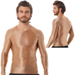 Meeste l&auml;ikiv s&auml;rk T-s&auml;rk &uuml;hev&auml;rviline Slim Fit hingavad topid Jooga Spordir&otilde;ivad Muscle Tops M valge