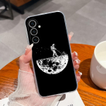 Samsung S22 S23+ Ultra S20 S21 FE S10 S6 S7 edge+ korpusele Mood P&otilde;rutuskindel Girl Astronaut L&auml;bipaistev pehme silikoon TPU Galaxy Note5 kaitseraua jaoks Samsung S21