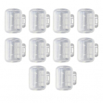 Konksud kaitse&uuml;mbrised l&auml;bipaistvad kerged ja kompaktsed kalmaari rakised katted konksude hoiukastid M valge