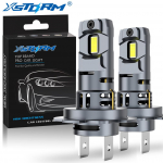 2 tk H7 LED auto esituli 1:1 suurus Canbus pirnid mini turbopealamp 3570 CSP kiibid juhtmevaba 60W 20000LM autodioodlambid 6500K valge 12V