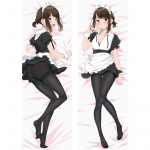 Anime Ganbare Douki Chan Dakimakura Cosplay Kallistav keha Padjap&uuml;&uuml;r Pehme Diivan Voodipesu Padjad Padjap&uuml;&uuml;r Otaku Kingitus 40x120cm Peach Skin
