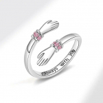 ANENJERY K&auml;ed Kallistavad L&auml;ikiv tsirkoonist s&otilde;rmus naistele T&uuml;drukutele S&otilde;prus &Otilde;rn Loominguline Avatud S&otilde;rmus Peo Ehted S&otilde;brale Kingitused valge