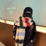 Uus Vikerkaare Dopamiini Villapall Horisontaalne Sall Naistele Talv &Otilde;pilased Mitmek&uuml;lgne Paksendatud ja Soe Kaela Sall scarf