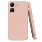 Xiaomi Poco C65 &uuml;mbrise katte jaoks Poco C65 C 65 kaitseraua vedel silikoon P&otilde;rutuskindel TPU pehme &uuml;mbris jaoks Redmi 13C 13 C Candy Colors matt kate For Poco C65 roosa