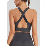 Suure suurusega naiste &otilde;mblusteta rinnahoidja juhtmevaba rinnahoidja, kokkupandud Push Up aluspesu P&otilde;rutuskindel Sport Bralette Beauty seljarinnahoidja S hall v&auml;rv