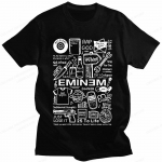 Hip Hop EMINEM T-s&auml;rk Unisex Naiste Mood T-s&auml;rgid Puuvillane T-s&auml;rk Laste Topid T-s&auml;rgid Poiste T-s&auml;rgid Suvised Camisetas R&auml;ppar Unisex riided 2XL