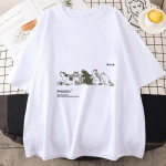 Jaapani kanji kassi armas/kawaii graafiline T-s&auml;rk naiste suvine mood T-s&auml;rk Harajuku esteetilised l&uuml;hikeste varrukatega multifilm Y2k riided Unisex T-s&auml;rk L