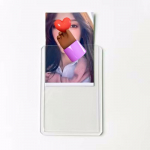 10 tk kaardihoidja, ilus foto&uuml;mbris, v&auml;rviline laserl&auml;bipaistev plastkaardihoidja Pop Stari foto&uuml;mbris