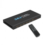 3X3 video seinakontroller teleri seinaprotsessor HDMI sisendi toe jaoks 3840x2160@30HZ sisend ja v&auml;ljund UK Plug must