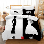 3D King- ja Queen-prinditud voodipesukomplekt Yst&auml;v&auml;np&auml;iv&auml; tekikate padjap&uuml;&uuml;ri komplekt kaheinimesevoodiga t&auml;issuuruses pehme tekikate paari voodikatted Baby 100x135cm