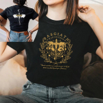 Neljanda tiiva kahepoolne T-s&auml;rk Basgiath War College'i T-s&auml;rk Naiste T-s&auml;rgid L&uuml;hikeste varrukatega Graafilised Vintage T-s&auml;rgid Bookish Tee S must