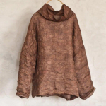 Johnature naiste vintage pulloverparkid, pikkade varrukatega kilpkonnakaelus pluss puuvillased mantlid, prinditud lillelised naiste soojad parkad One Size kohv