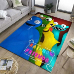&Otilde;udusm&auml;ng R-Rainbow Friends Cartoon Area vaip, vaip kodu elutoa diivani uksemati sisekujundus, laste libisemiskindel p&otilde;randamatt 160cm x 230cm