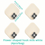 Veekindel konks Isekleepuvad vannitoakonksud rippuvad ilma augukonksudeta k&auml;ter&auml;tikute ehete v&otilde;tmekoti riidepuu jaoks 4pcs