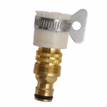 Brass Garden Hose Tap Connector, 1/2 Inch Female Threaded Faucet Adapter for home and yard/Car