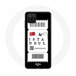 Coque Samsung Galaxy A12 Billet d'avion Istanbul
