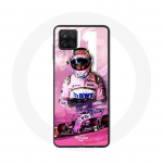 Samsung Galaxy A12 Case Formula 1 Sergio P&eacute;rez F1 Driver Pink roosa