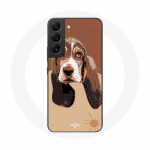 &Uuml;mbris Samsung Galaxy S22 Basset Hound koera n&auml;o jaoks