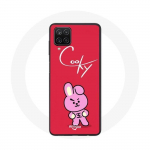 &Uuml;mbris Samsung Galaxy A12 BTS Bangtan Boys BT21 k&uuml;psisepunase taustaga
