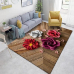 3D lillevaip kodu elutuppa magamistoa diivani uksemati sisekujundusala vaip libisemiskindel matt 80*120cm