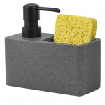 K&ouml;&ouml;giseebi dosaator Pressi t&uuml;&uuml;p Pumba marmorpind, suure mahutavusega lekkekindel hoiukambriga valamuga kalakaltsuhoidja vannitoa vedelikukonteiner