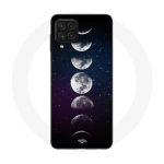 Coque Maniacase pour Samsung Galaxy A22 4G lune phase nuit etoile