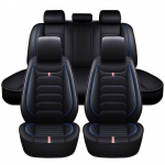 5-kohaline t&auml;iskomplekt autoistme kate T&auml;iskattega padjakaitse kunstnahast universaalne, sobib enamikule autodele, veoautodele, sedaanidele ja maasturitele 5 Seat Full Set