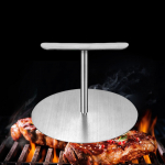 Roostevabast terasest Burger Press Hamburger Nonstick Professionaalne raskeveokite grillliha Diameter 12cm