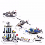 Politseijaoskonna keskus Mudelplokid Linna isetegemine Ehitus Ehitusklotsid Tellised Harivad koostem&auml;nguasjad Lastele Kingitus