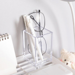 Meigikorraldaja Plastikust meigipintslipott, akr&uuml;&uuml;l kosmeetikatoodete hoidik, kirjutuslaud, kosmeetika hoiukonteiner