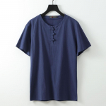 Meeste l&uuml;hikeste varrukatega T-s&auml;rk puuvillane ja linane vabaaja meeste T-s&auml;rk &uuml;hev&auml;rviline suves&auml;rk hingav 9XL valge