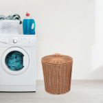 Basket Desktop Mitmesuguste asjade organiseerija K&auml;sitsi kootud &uuml;mmargused vitstest j&auml;&auml;tmed magamistoa kodu jaoks 23.5x28.5cm