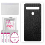 apgo Protective Skin Sticker for the back compatible with TCL L10 Lite, Wrap Film, Foil, Vinyl - Pattern Black Honeycomb
