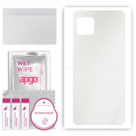 apgo Protective Skin Sticker for the back compatible with Sharp Aquos Sense4 Lite, Wrap Film, Foil, Vinyl - Pattern Matte Transparent