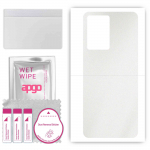 apgo Protective Skin Sticker for the back compatible with Oppo A77 5G, Wrap Film, Foil, Vinyl - Pattern Matte Transparent