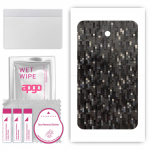 apgo Protective Skin Sticker for the back compatible with Asus Fonepad, Wrap Film, Foil, Vinyl - Pattern Carbon Black Pixel