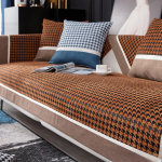 &Scaron;enill-diivanipadi Four Seasons universaalne libisemiskindel k&otilde;rgkvaliteetne diivanikate Nordic Mat Light Luxury hagijahamba katter&auml;tik 70*70CM