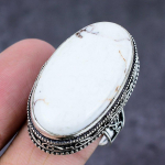 Natural Wild Horse Gemstone Handmade 925 Sterling Silver Jewelry Ring S.8 g6o53