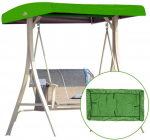 Vahetage katus aiakiik Universaalne kiik katuse veranda kiik pink Aia lamamistooli kate Kiige kate One Size roheline