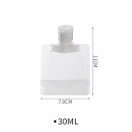3/5 tk 30/50/100 ml klapiga pakendikott P&uuml;sti p&uuml;stine tilakott plastikust k&auml;tepuhastusvedelik &scaron;ampoon meigivedeliku pudel Travel 3pcs