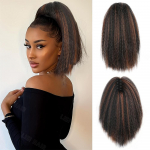 LISI HAIR S&uuml;nteetilised l&uuml;hikesed sirge k&uuml;&uuml;nisega hobusesabapikendused Naturaalsed kohevad hobusesabad naiste Cosplay kandmiseks 30cm
